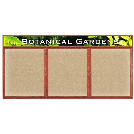 UNITED VISUAL PRODUCTS Open Faced Traditional Corkboard, 48x36" UV642A-BRONZE-BLSPRU